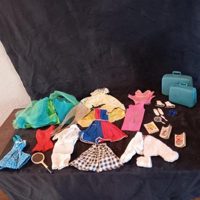 VINTAGE BARBIE DOLL CLOTHES AND EXTRAS