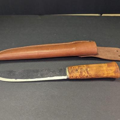 Sale Photo Thumbnail #601: H. Roselli Hunting Knife With Sheath #9