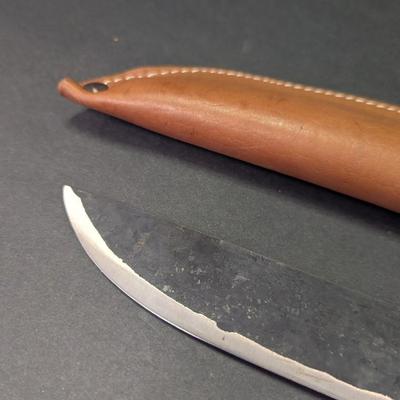 Sale Photo Thumbnail #603: H. Roselli Hunting Knife With Sheath #9