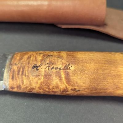 Sale Photo Thumbnail #602: H. Roselli Hunting Knife With Sheath #9