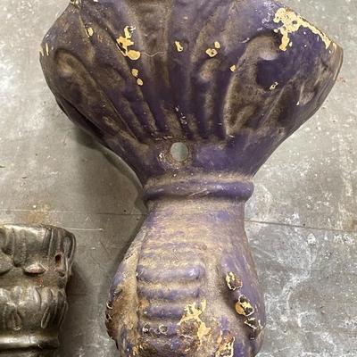 Sale Photo Thumbnail #2199: Four are matching and the fifth is purple cast iron.
