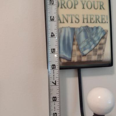 Pair of Laundry Room Decor Wall Hooks