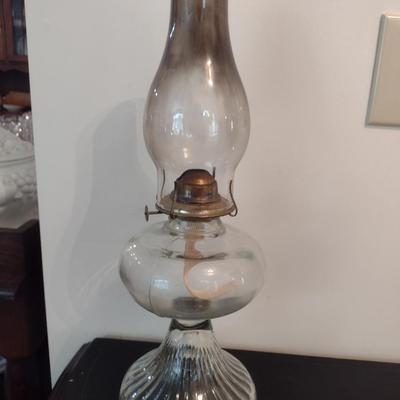 Glass Oil Lamp with Chimney