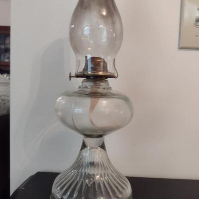 Glass Oil Lamp with Chimney