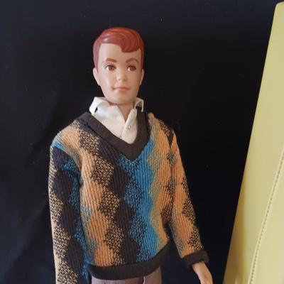 1960 BARBIE'S KEN AND FRIEND, CARRY CASE, MANY CLOTHES AND ACCESSORIES