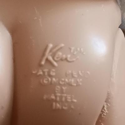 1960 BARBIE'S KEN AND FRIEND, CARRY CASE, MANY CLOTHES AND ACCESSORIES