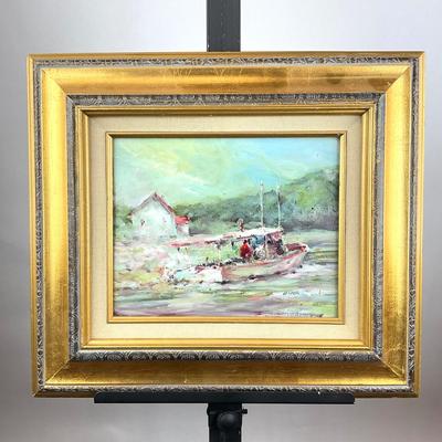 Sale Photo Thumbnail #171: Has gold guilt frame
Measurements:
Frame is 15.25” by 17.25”
Art is 8” by 10”