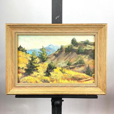 Sale Photo Thumbnail #174: Signed on back
Measurements:
Frame is 9.75” by 13.75”
Art is 7” by 11”