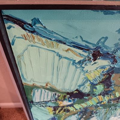 SIGNED ABSTRACT OIL PAINTING BY LIAM WILSON