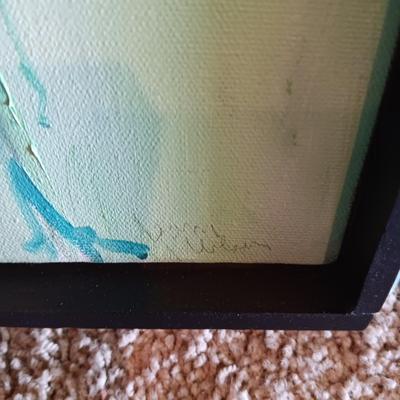 SIGNED ABSTRACT OIL PAINTING BY LIAM WILSON
