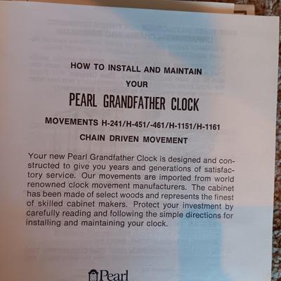 PEARL GRANDFATHER CLOCK