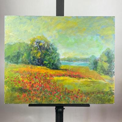 Sale Photo Thumbnail #187: Signature is illegible 
Measurements:
16” by 20”