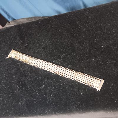 STERLING SILVER LINKED BRACELET 27.37g