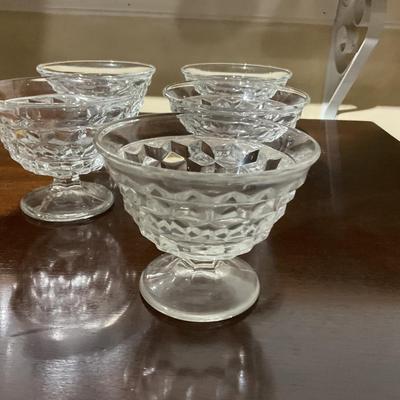 Sale Photo Thumbnail #368: Glass pedestal bowls