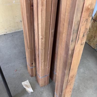 Redwood 2" by 2" by 8' 5 Bundles of 9