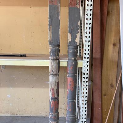 2 Half Columns Antique