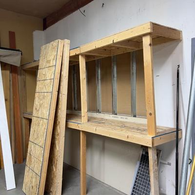 WOOD and Chip Board Shelving UNIT