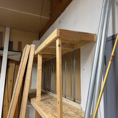 WOOD and Chip Board Shelving UNIT