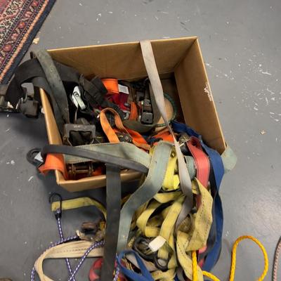 Bunch of Ratchet Straps, Ends and Parts 