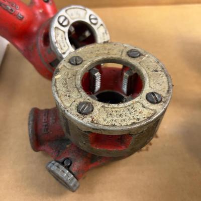 Rigid - Pipe Threaders (3) Heads, (4) Dies