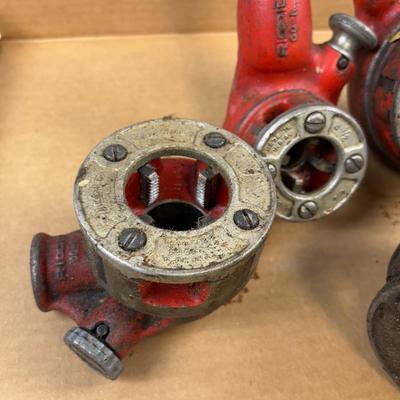 Rigid - Pipe Threaders (3) Heads, (4) Dies