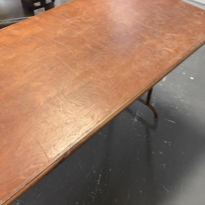 Wood Folding Table 73"x25"