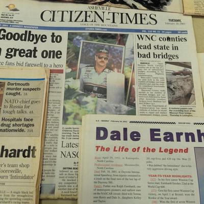 Sale Photo Thumbnail #1304: 2001 Newspapers Featuring Dale Earnhardt