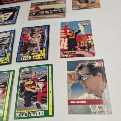 Sale Photo Thumbnail #1339: Vintage NASCAR Trading Cards & #8 Tin Car