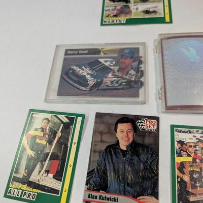 Sale Photo Thumbnail #1342: Vintage NASCAR Trading Cards & #8 Tin Car
