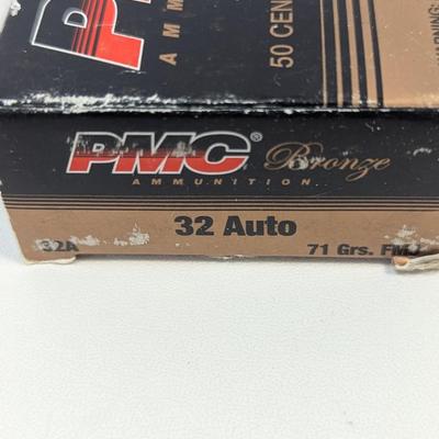 Sale Photo Thumbnail #753: PMC Bronze Ammunition 50 Centerfire Pistol Cartridges 32 Auto