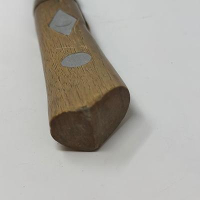 Sale Photo Thumbnail #177: Wood and brass handle 9” blade