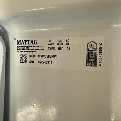 Maytag Washing Machine, Large drum, Model info added