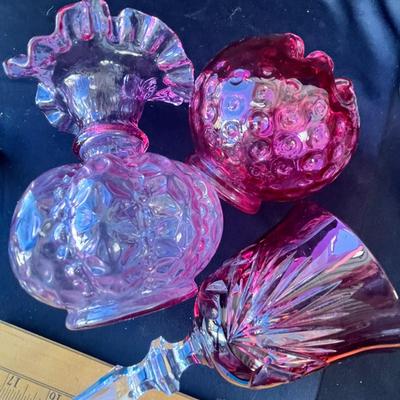 Sale Photo Thumbnail #852: Fenton, Tiffin flash, and other.  All in good shape.