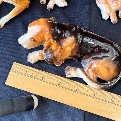 Sale Photo Thumbnail #1101: Set of 3 Lefton dogs, no damage or repair.