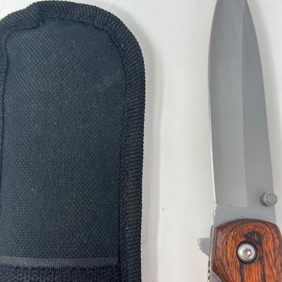 Sale Photo Thumbnail #236: 21st C. Made in China. Stainless steel blade. 4” blade