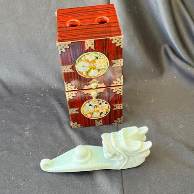 Sale Photo Thumbnail #1189: Love the inlay jewelry box!