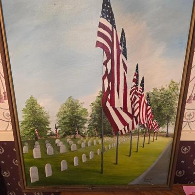 Cemetery painting