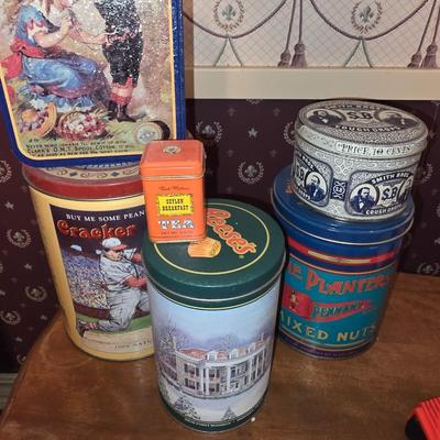 Advertising tins