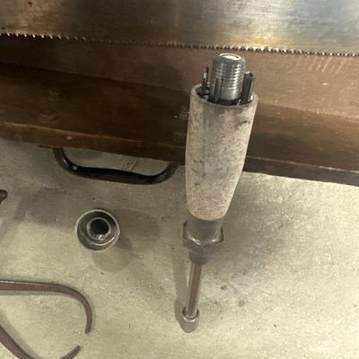 Sale Photo Thumbnail #416: Assorted tools saw and sanding blocks