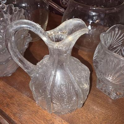 Clear glass lot