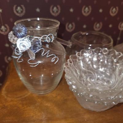 Clear glass lot