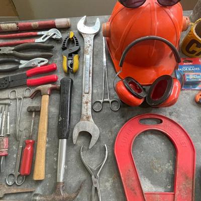 Sale Photo Thumbnail #21: Includes wrenches, screwdrivers, hammers, straps, a knife sharpening kit and more.