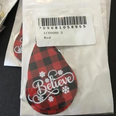 Lot of fall & Christmas foam earrings