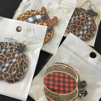Lot of fall & Christmas foam earrings