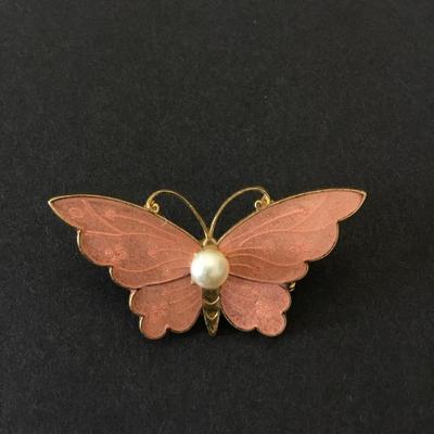 Vintage butterfly brooch