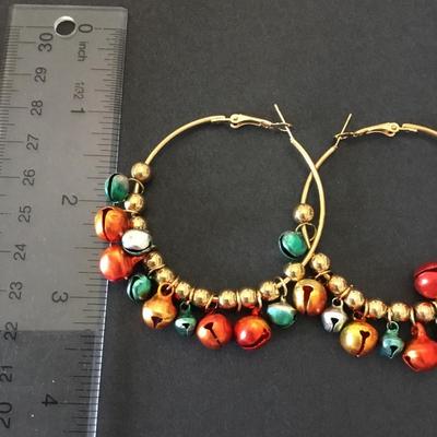 Pretty fall hoop earrings