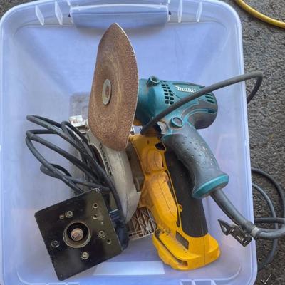 KSG061 - Dewalt Circular Saw, Router Base & Makita Sander