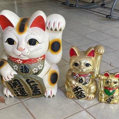 KSG080 - Maneki-Necko Good Luck Cats (3)