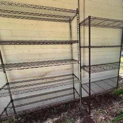 KSG100 - 2 Stainless Steel Shelving Units