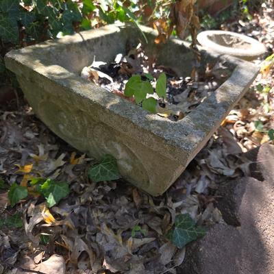 Pair of concrete planters